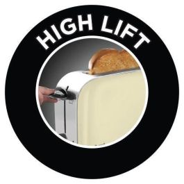 Russell Hobbs 21395-56 Tostador de Ranura Alargada Classic Cream con Regulador de Tueste y Función para Pan Congelado Russell Hobbs 21395-56 Tostador de Ranura Alargada Classic Cream con Regulador de Tueste y Función para Pan Congelado