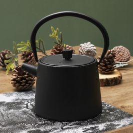 Home Deco Factory Tetera Hierro Fundido 900 Ml Para Té Elegante Mantiene Caliente Medidas 17,5x13,5 cm h.20 cm