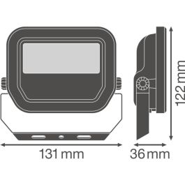 Ledvance LVE-4058075420908 Foco Proyector LED 10W 1200Lm 4000K Blanco Natural 100x100º IP65 Exterior