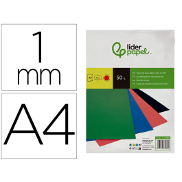 Liderpapel Tapa Encuadernacion Cartón A4 1mm Roja Paquete 50 Unidades Precio: 17.5000001. SKU: B12BW2SVB4