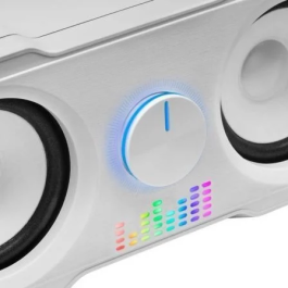 Mars Gaming Altavoces MS22W 35W 2.2 Blancos con Iluminación RGB para PC y Consolas