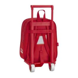 Mochila Escolar con Ruedas 805 Real Sporting de Gijón 611972280 Rojo