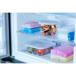 Pyrex AUC1689343476901 Juego 8 Recipientes para Alimentos Vidrio Rectangular Cook & Freeze Tapa Congelador