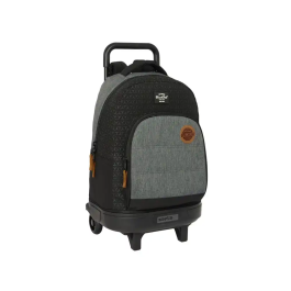 Mochila Escolar con Ruedas BlackFit8 Old school Negro Gris 33 x 45 x 22 cm Precio: 27.50000033. SKU: B152M5KKDT