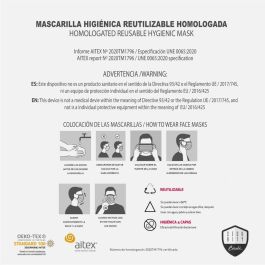 Cerdá Mascarilla Higiénica Reutilizable Homologada DC Comics Negra