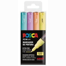POSCA Marcador Pc-1M-4C No Permanente Punta Fina 0.7-1 mm Colores Surtidos Pastel -4U- Precio: 10.50000006. SKU: B1BAWAQT96