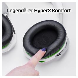 HyperX Auriculares Gaming CloudX Stinger 2 para Xbox - Alámbrico, Diadema Circumaural, Blanco (75X28AA)