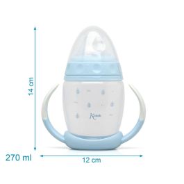 KioKids Taza de Aprendizaje Step 1 Azul 270 mL +6 Meses para Bebé