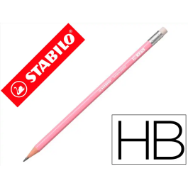 Stabilo Lápiz Grafito Con Goma Pastel Rosa -12 Unidades- Precio: 3.95000023. SKU: B1FPEHQAN3