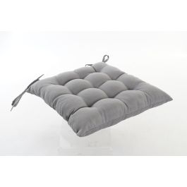 Cojin Silla Boho DKD Home Decor Gris Negro 40 x 7 x 40 cm