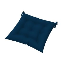 Cojin Silla Boho DKD Home Decor Azul Marino Negro 40 x 7 x 40 cm