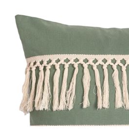 Cojin Boho DKD Home Decor Beige Gris 10 x 43 x 43 cm (6 Unidades)