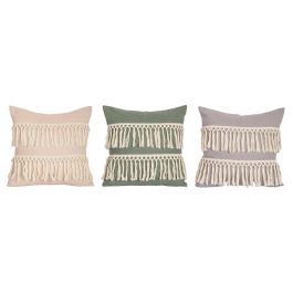 Cojin Boho DKD Home Decor Beige Gris 10 x 43 x 43 cm (6 Unidades) Precio: 88.9350005082. SKU: B1GR7JAV9D