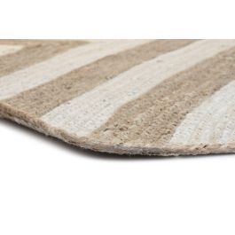 Alfombra DKD Home Decor Scandi Blanco Marrón claro Jute (160 x 230 x 1 cm)