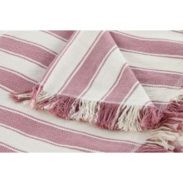 Plaid Basicos DKD Home Decor Rosa Crudo 250 x 150 cm