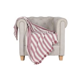 Plaid Basicos DKD Home Decor Rosa Crudo 250 x 150 cm