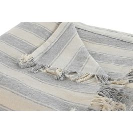 Plaid Basicos DKD Home Decor Gris Crudo 260 x 230 cm