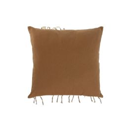 Cojin Boho DKD Home Decor Mostaza Blanco 45 x 45 cm