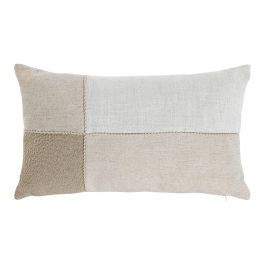 Cojin Cottage DKD Home Decor Blanco Roto Beige 30 x 50 cm