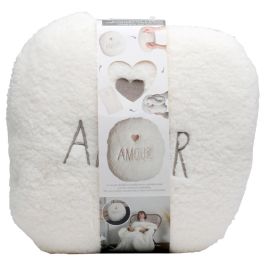 Cojín-Manta Sherpa "Amour" Home Deco Factory Precio: 15.59000058. SKU: B1E6ZXQ3CD