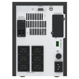APC Easy UPS SMV sistema de alimentación ininterrumpida (UPS) Línea interactiva 1 kVA 700 W 6 salidas AC APC Easy UPS SMV sistema de alimentación ininterrumpida (UPS) Línea interactiva 1 kVA 700 W 6 salidas AC