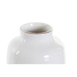 Jarron Boho DKD Home Decor Blanco 12 x 24 x 12 cm Jarron Boho DKD Home Decor Blanco 12 x 24 x 12 cm
