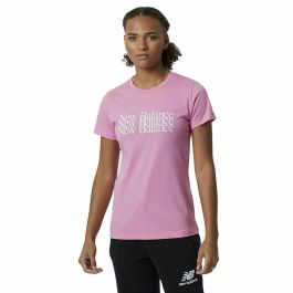 Camiseta de Manga Corta Mujer New Balance Essentials Celebrate Rosa Precio: 24.78999963. SKU: B1JESFT297