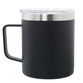 Taza Termo con Tapa Alexandra House Living Negro Metal 350 ml