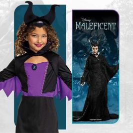 Disney Princess Disfraz Maléfica Classic para Niña, Talla 7-9 años, Color Morado