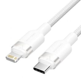 Cable USB Tipo-C Lightning Vention LALWH/ USB Tipo-C Macho - Lightning Macho/ 27W/ 480Mbps/ 2m/ Blanco Precio: 9.0749998427. SKU: B1E7TS22X6