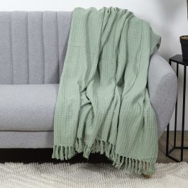Manta de sofa gofrado 130x160cm verde