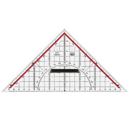 Escuadra M+R Geometria 25 cm Plastico Cristal