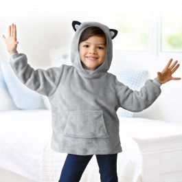 Sudadera con capucha de forro polar para niños