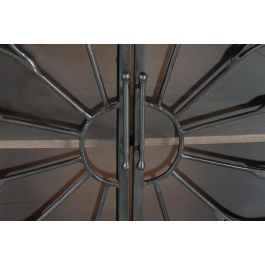 Giner y Colomer Aparador de Madera de Mango y Metal Negro, 190 cm, 4 Puertas