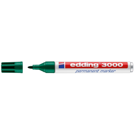 Edding Marcador Permanente 3000 Verde para Materiales Diversos Trazo 1.5-3mm