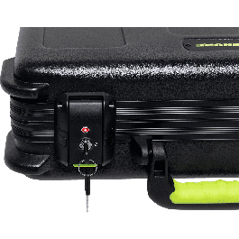 SBG Estuche de Transporte de Polietileno para 6 Micrófonos Inalámbricos con Espacio para Pilas, Cierre TSA