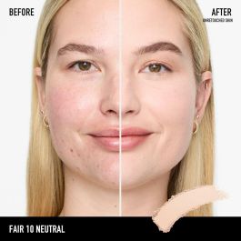 Bare Minerals BAREPRO 24HR Base de Maquillaje en Polvo #10-Fair Neutral - Cobertura Total, Acabado Mate, 8 gr