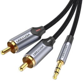 Cable Audio Vention BCNBL/ 2x RCA Macho - Jack 3.5 Macho/ 10m/ Gris Precio: 10.50000006. SKU: B1FCNT55V4