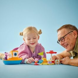 LEGO 10432 Duplo Peppa Pig Excursión en Barco con Abuelo Pig - Juguete de Construcción Acuático Flotante para Niños +2 Años