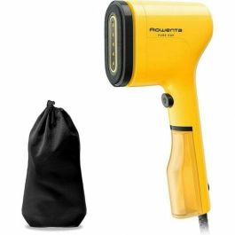 Rowenta DR2026D1 Cepillo de Vapor Portátil Pure Pop 1300W Depósito 70ml Desinfectante Elimina Arrugas y Pelusas Amarillo