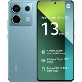 Smartphone Xiaomi Redmi Note 13 Pro NFC 8GB/ 256GB/ 6.67"/ 5G/ Verde Azulado Precio: 293.49999943. SKU: B1AY35TNLB