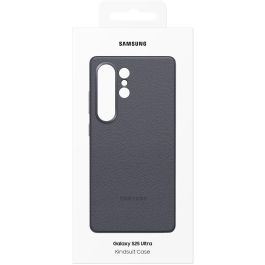 Samsung EF-VS938 Funda Kindsuit Original para Galaxy S25 Ultra, Protección Anticaída, Resistente a Rayones, Piel Sintética Negro