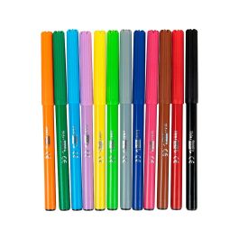 Rotulador Liderpapel Slim Caja De 12 Unidades Colores Surtidos