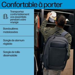 HP Mochila para portátil de 17 pulgadas Travel Plus 30L, Compañero de Viaje, Múltiples Compartimentos para Organización