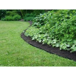 Borde de jardín de caucho reciclado - GARDEN ID Eco Border - 5 m H10 cm - Indestructible - Instalación flexible, recta o curva. Borde de jardín de caucho reciclado - GARDEN ID Eco Border - 5 m H10 cm - Indestructible - Instalación flexible, recta o curva.