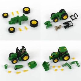 John Deere 3977 Tractor Montable KLEIN con Cargador Frontal, Contrapeso y Destornillador - Escala 1/24 - Edad 3+
