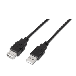 AISENS - CABLE USB 2.0, TIPO A/M-A/H, NEGRO, 3.0M Precio: 1.49999949. SKU: S5617187