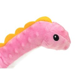 Gloria Peluche Orhy Dino para Perro, Juguete Textura Blanda con Squeacker, Color Pink