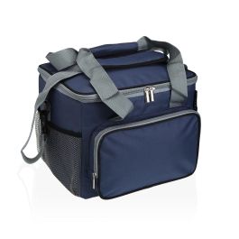Fiambrera Isotérmica Versa 16L Gris y Azul 32x24x26 cm (2 Unidades)