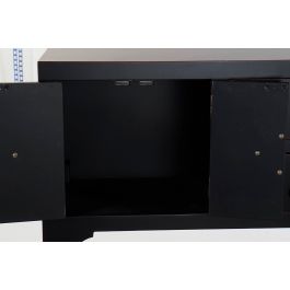 DKD Home Decor Consola Oriental Masako de Abeto y MDF Negro Rojo 26 x 83 x 63 cm con 2 Cajones y 1 Puerta